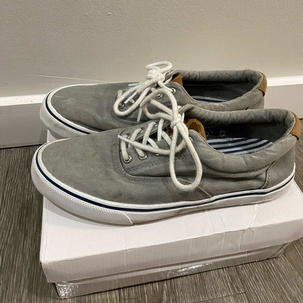 Mens Sperry canvas sneakers 10 wide
